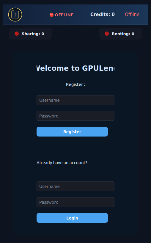 GPULend Screenshot 2